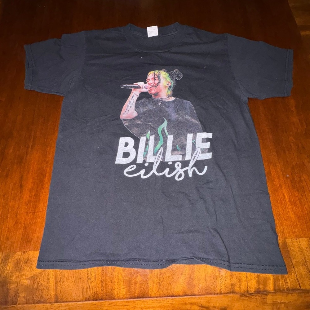 Billie Eilish 2020 World Tour Graphic Band Tee‎ Black Small